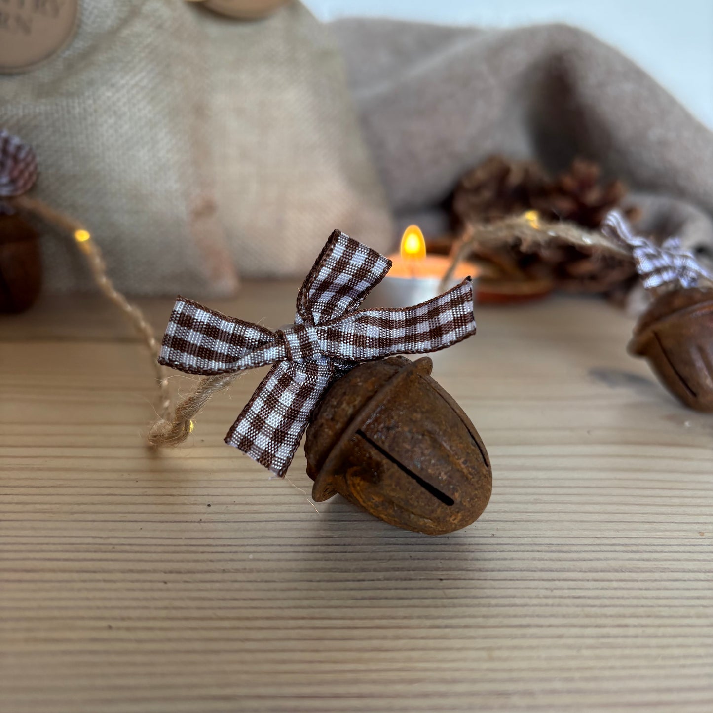 Acorn Bell Fairy Light Garland