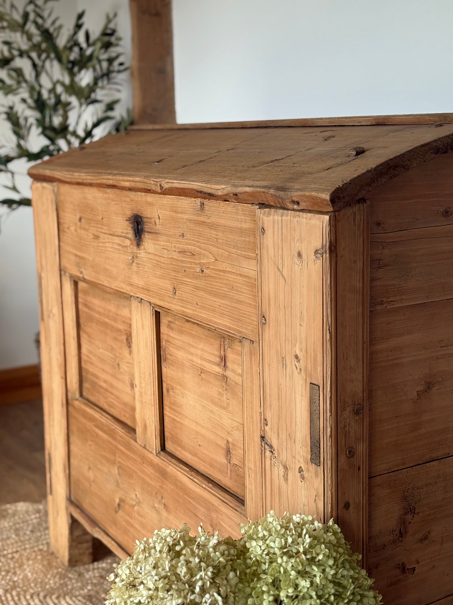 Antique pine chest
