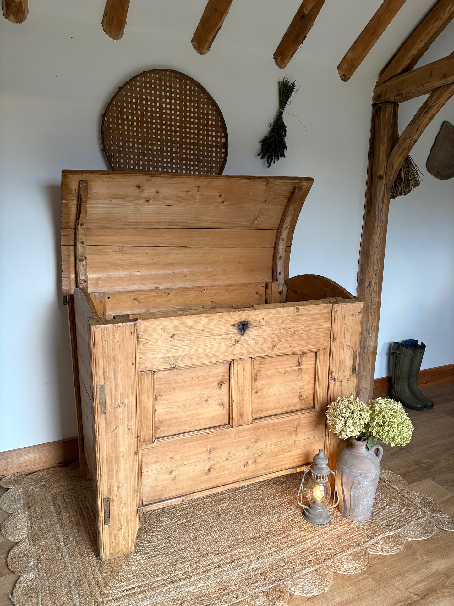 Antique pine chest