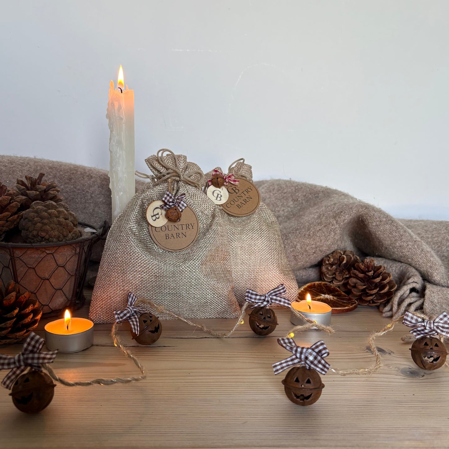 Pumpkin Bell Fairy light Garland