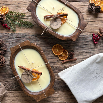 Christmas Spice Dough Bowl Candle