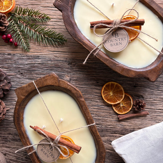 Christmas Spice Dough Bowl Candle