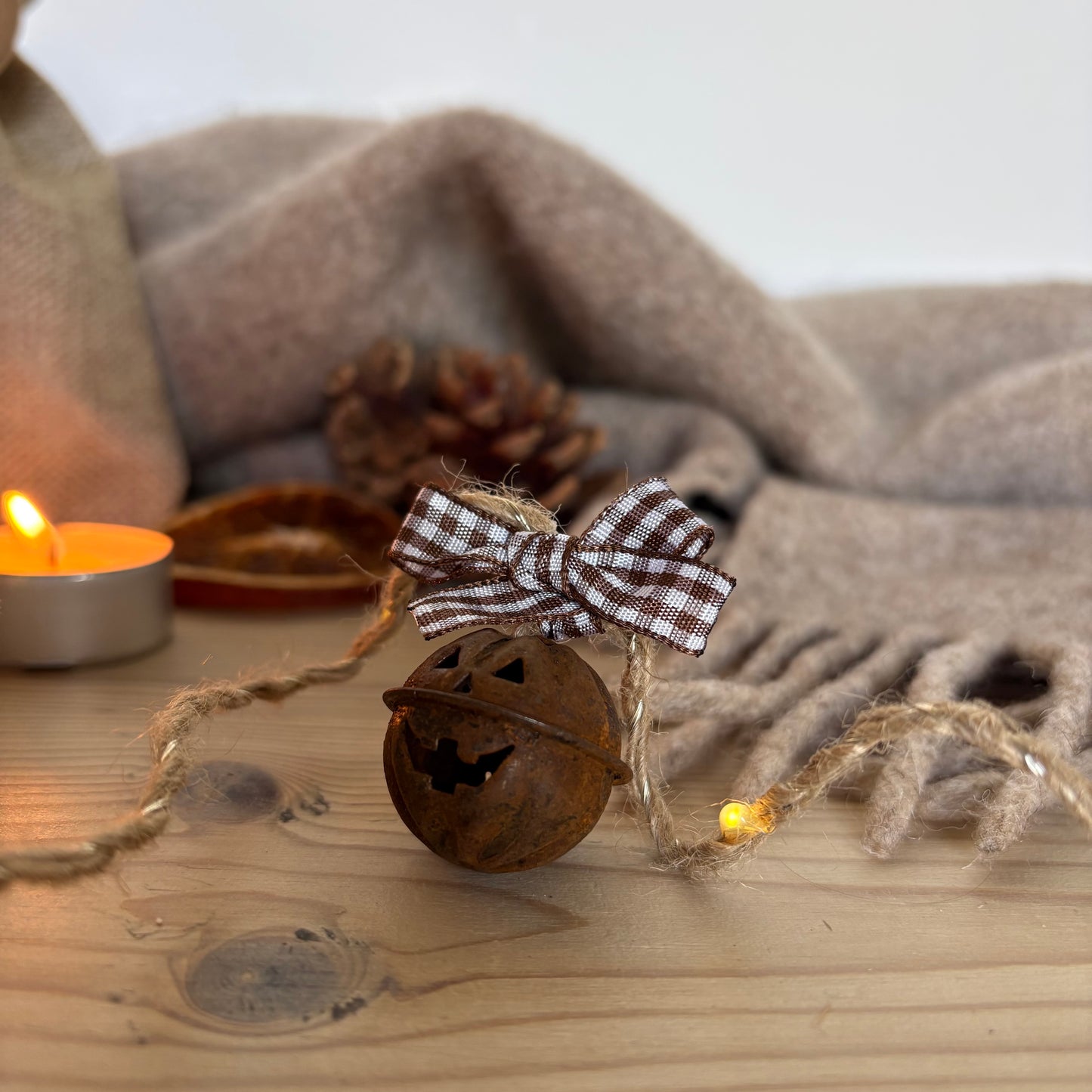 Pumpkin Bell Fairy light Garland