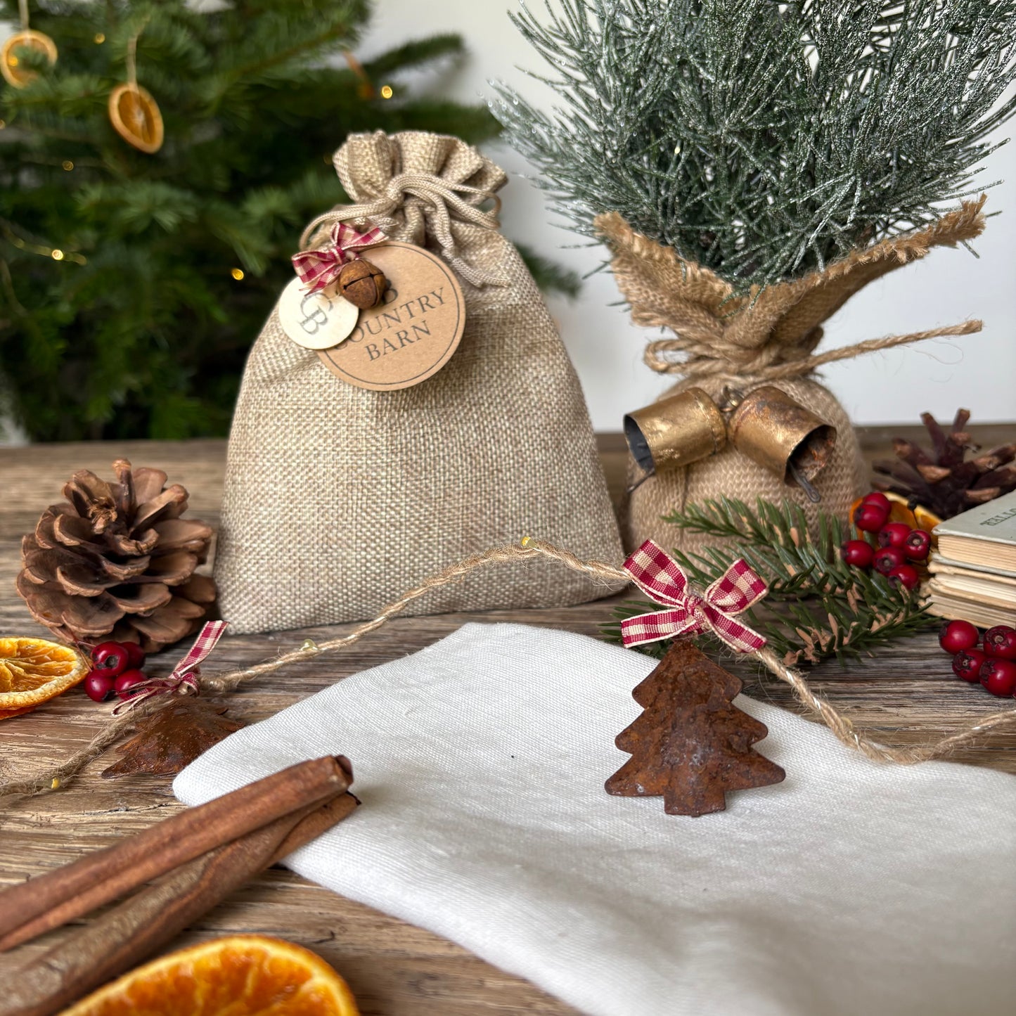 Rusty Tree Fairy Light Garland