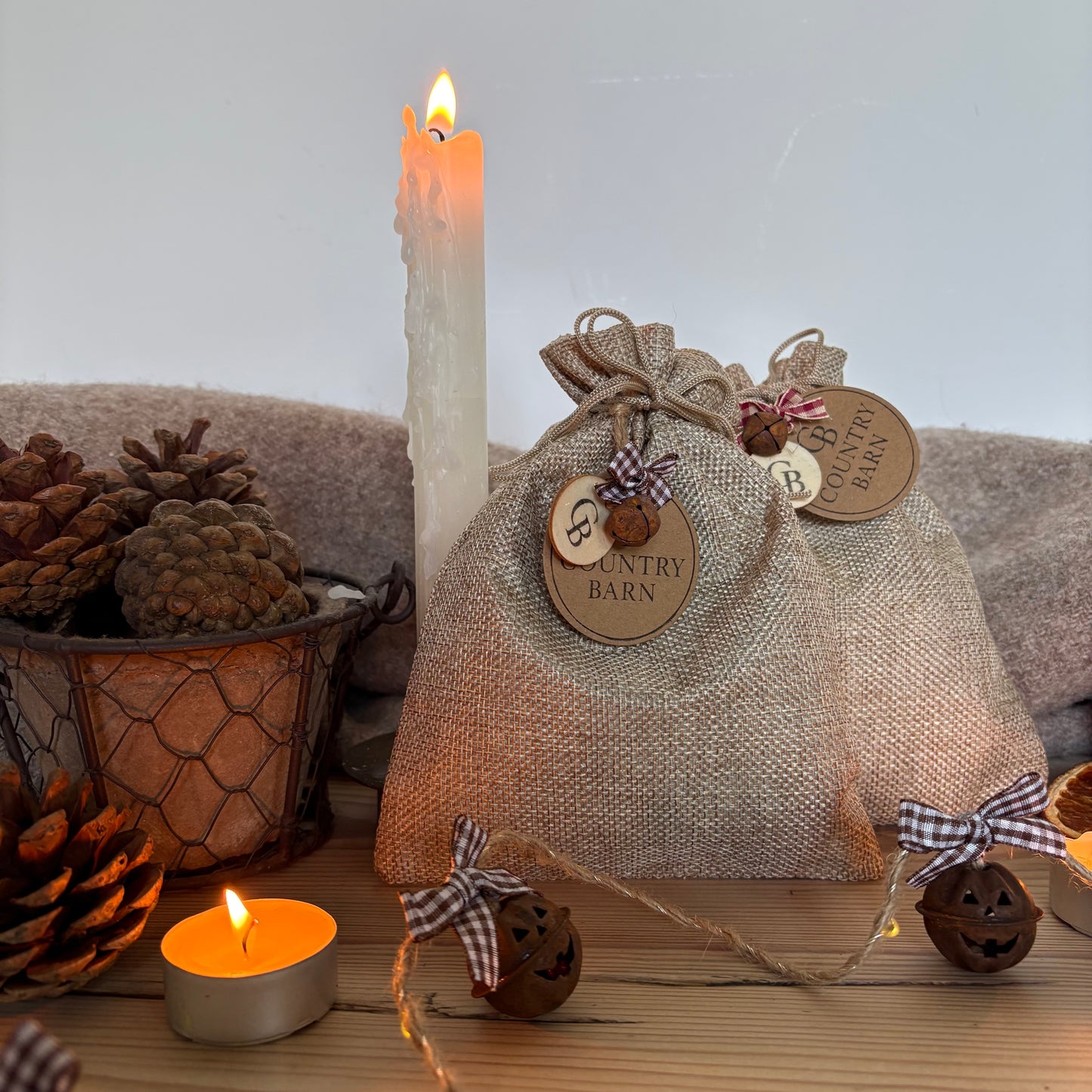 Pumpkin Bell Fairy light Garland