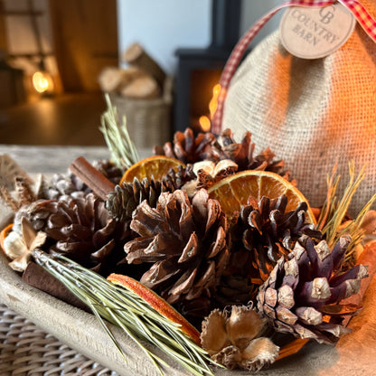 Dough Bowl with Christmas Spice Potpourri