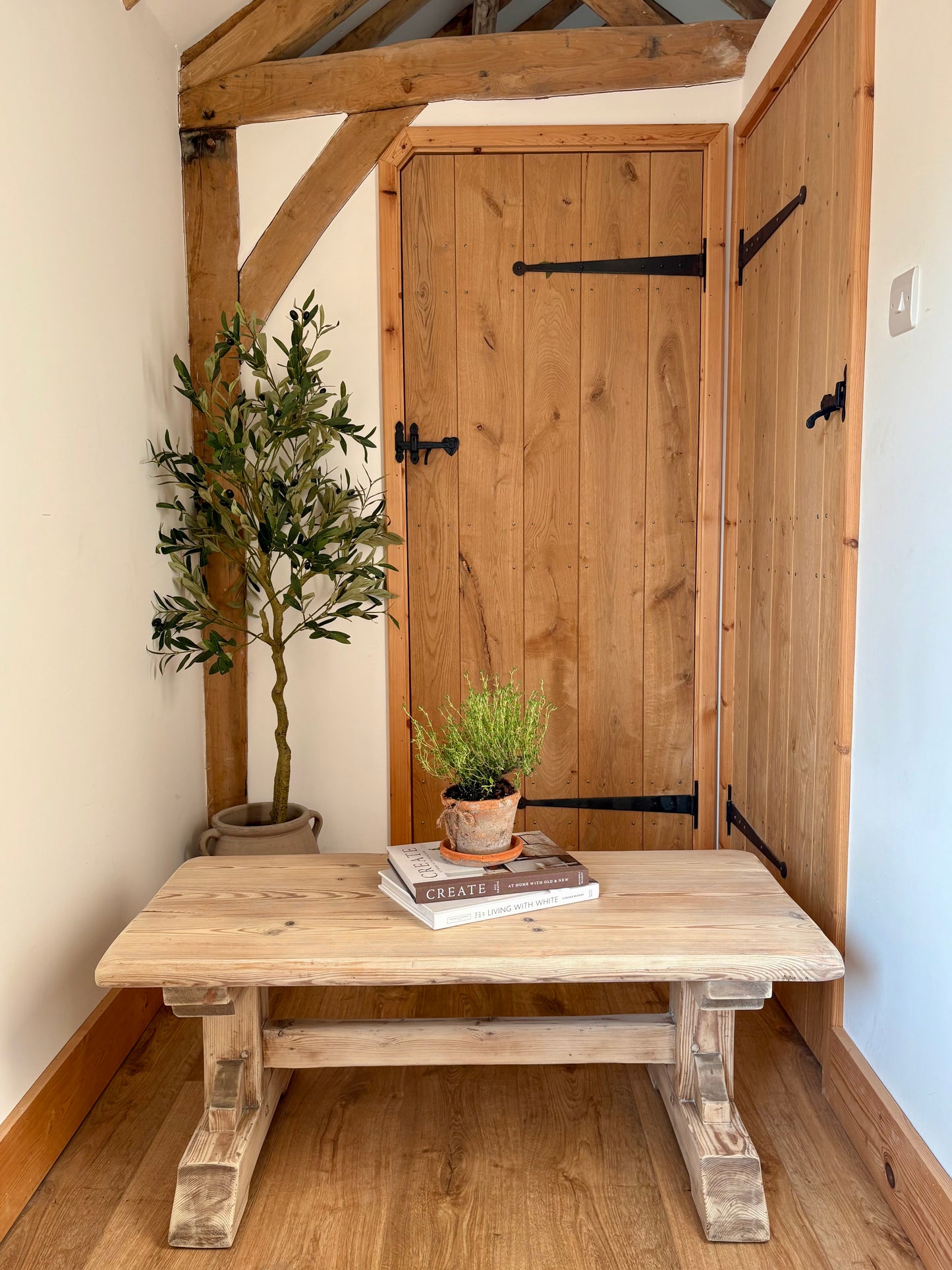 Solid pine coffee table