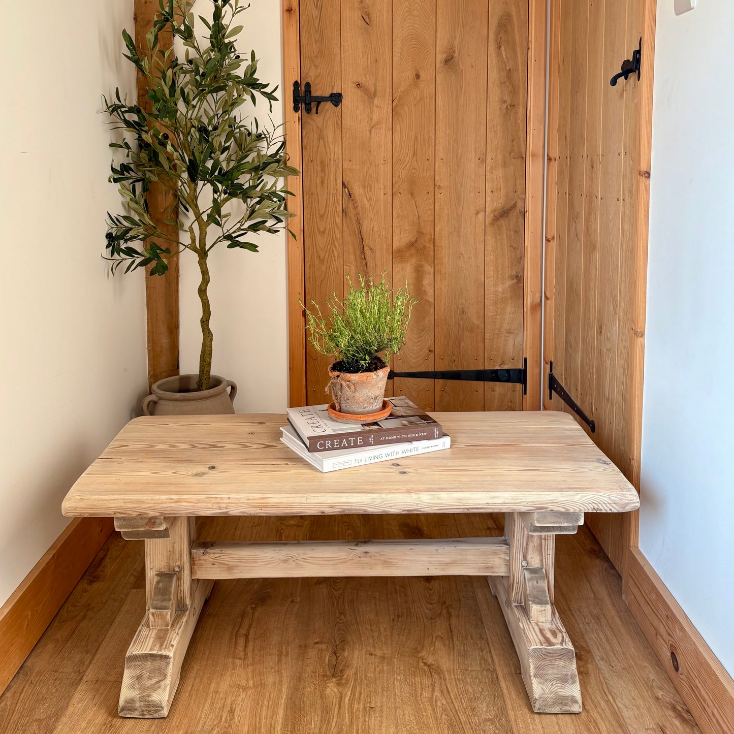 Solid pine coffee table