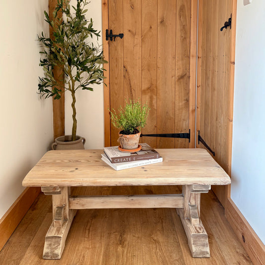 Solid pine coffee table
