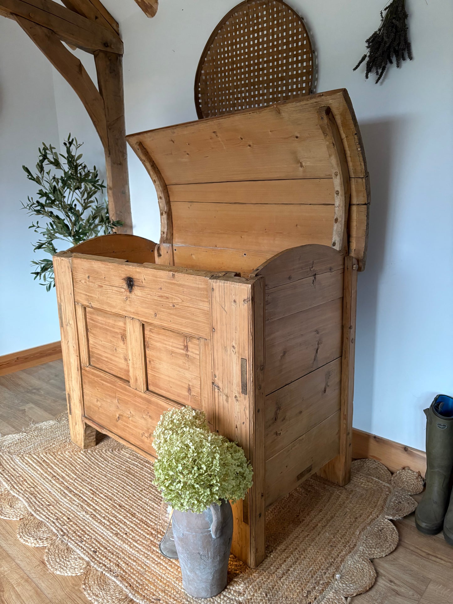Antique pine chest