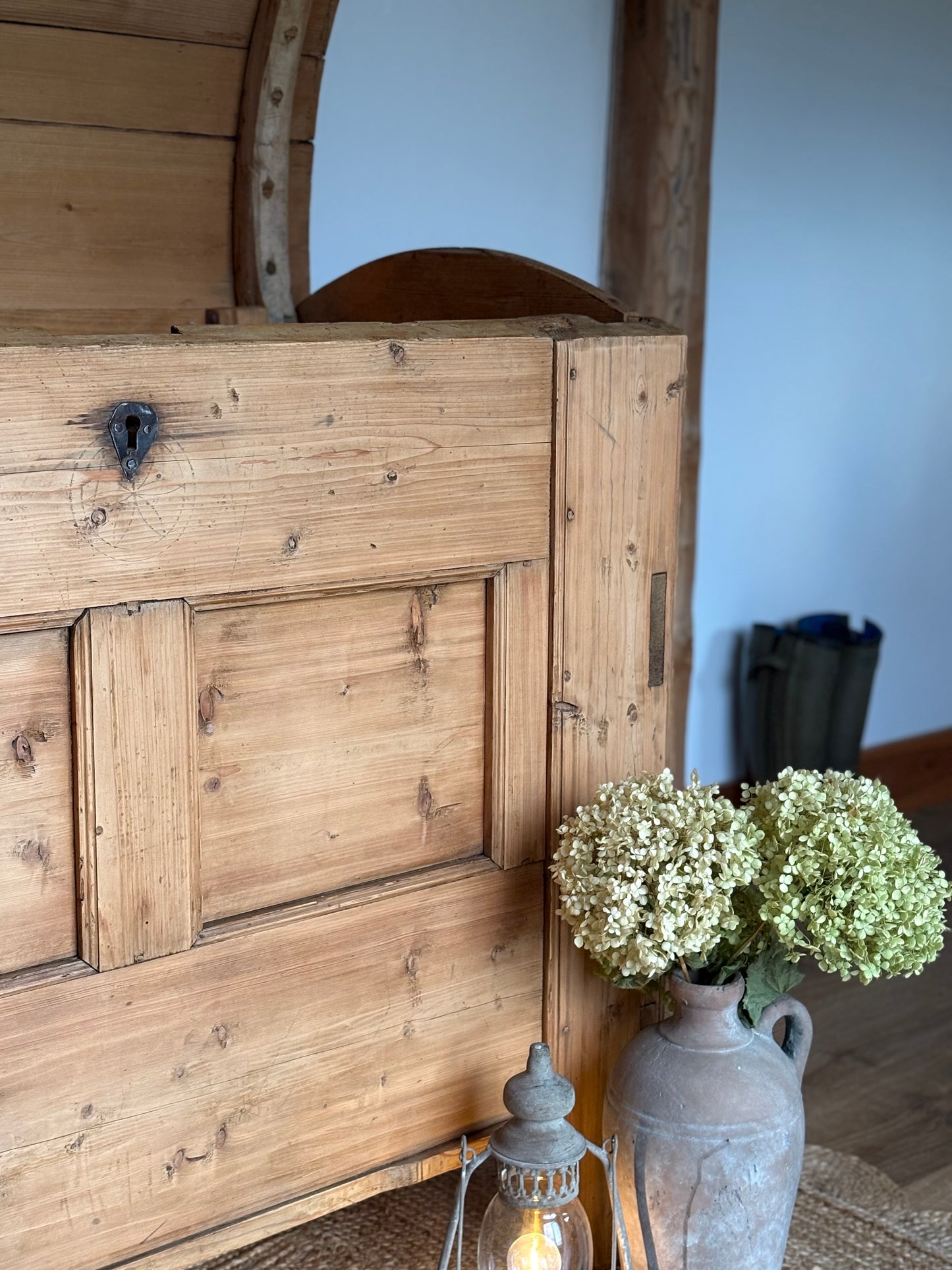 Antique pine chest
